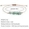 Picture of Natural Gemstone Boho Chic Bohemia Adjustable Braided Bracelets Multicolor Chip Beads 30cm(11 6/8") long