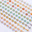 Image de Bracelets Élégant en 304 Acier Inoxydable Multicolore Fleurs Émail 18cm long, 1 Pièce
