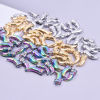 Picture of 304 Stainless Steel Charms Multicolor Knife 20mm x 10mm
