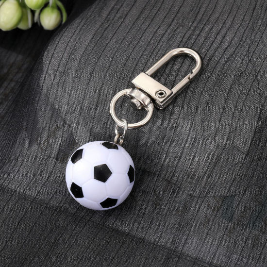 Picture of Resin Sport Keychain & Keyring Silver Tone