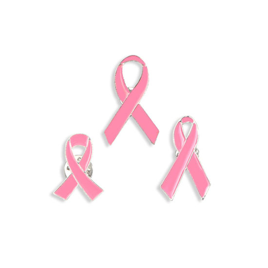 Imagen de Elegante Pin Broches Cinta Tono de Plata Multicolor Esmalte 1 Unidad