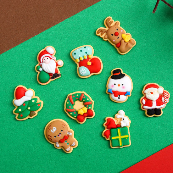 Picture of Resin Cartoon DIY Craft Embellishments Christmas