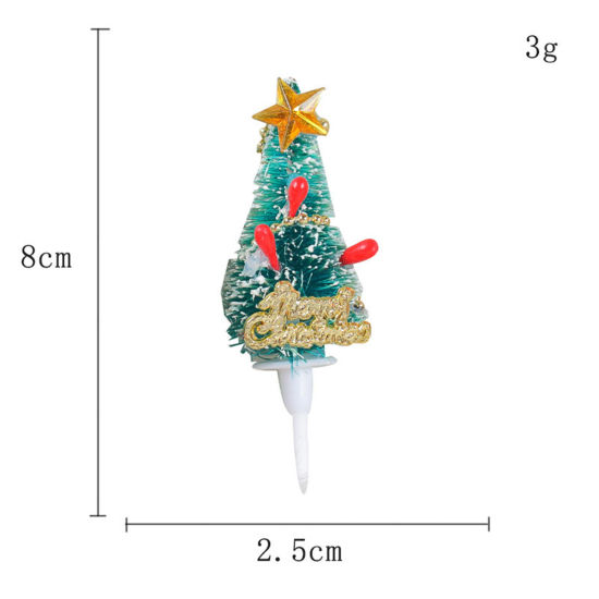 Изображение Plastic Cupcake Picks Toppers Christmas Cake Decoration