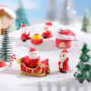 Image de Micro Paysage Miniature Décoration de la Maison en Résine Noël Père Noël