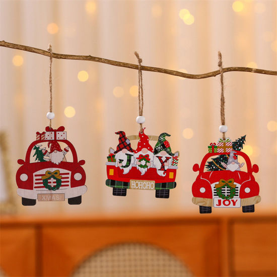 Bild von Weihnachten Hänge Dekoration Auto Gesichtsloser Gnome-Elf 1 Stück