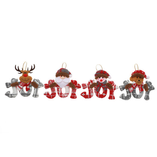 Bild von Weihnachten Hänge Dekoration Message " JOY " 1 Stück