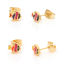Immagine di 316 Acciaio inossidabile Elegante Orecchini a Perno Oro Placcato Multicolore Pesce Smalto 7mm x 5.8mm, Posta / Filo Dimensione: (21 misura), 1 Paio