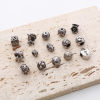 Image de Perles en 304 Acier Inoxydable Argent Vieilli 1 Pièce