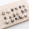 Image de Perles en 304 Acier Inoxydable Argent Vieilli 1 Pièce