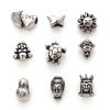 Image de Perles en 304 Acier Inoxydable Argent Vieilli 1 Pièce