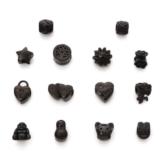 Picture of 304 Stainless Steel Beads Black