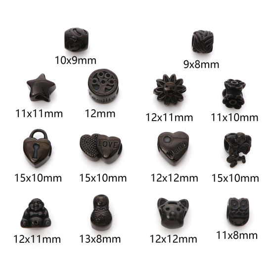 Picture of 304 Stainless Steel Beads Black
