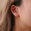 Image de Boucles d'Oreilles Clips Non Perçantes Simple Multicolore Spiral 17mm x 10mm, 1 Pièce
