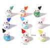Изображение Бусины Лэмпворк, Милый Рождественский Снеговик, Разноцветный 23мм x 15мм, 1.4мм, 1 ШТ