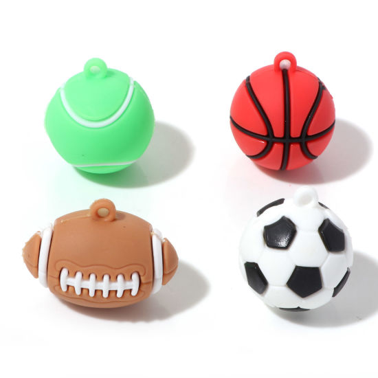 Image de Pendentifs en PVC Sport 3D 5 Pcs