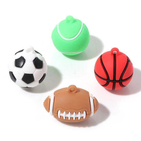 Image de Pendentifs en PVC Sport 3D 5 Pcs