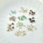 Image de Breloques en Gemme ( Mixte ) Rond Multicolore 3mm Dia, 5 Pcs