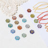 Picture of Acrylic Flora Collection Beads Multicolor Flower About 13mm x 12mm