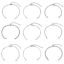 Imagen de 304 Acero Inoxidable Cadenas Pulseras Semiacabadas para Hacer Joyas Hechas a Mano. Tono de Plata 17cm longitud, 1 Unidad