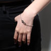 Bild von 304 Edelstahl Schmuckkette Kette Halbfertige Armbänder für die Herstellung von handgefertigtem Schmuck Silberfarbe 17cm lang, 1 Strang