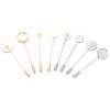 Picture of Brass Brooches Accessories Round Real Gold Plated Cabochon Settings
