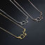 Image de Colliers en 304 Acier Inoxydable Pendentif Molécule de Sérotonine Charme Géométrique Chimie Multicolore Polygone 45cm Long, 1 Pièce