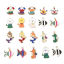 Picture of Zinc Based Alloy Ocean Jewelry Charms Gold Plated Multicolor Animal Enamel