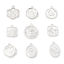 Picture of Zinc Based Alloy Charms Silver Tone Flower Heart