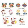 Picture of Zinc Based Alloy Christmas Charms Multicolor Enamel