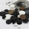 Image de Bouton de Haute Couture en Résine 1 Trou Multicolore Rond Laqué 10 Pcs
