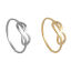 Imagen de 304 Acero Inoxidable Elegante No Ajustable Anillos Multicolor Ronda Símbolo del infinito Hueco 1 Unidad