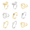 Picture of Copper Open Adjustable Rings Multicolor Face