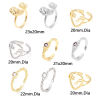 Picture of Copper Open Adjustable Rings Multicolor Face
