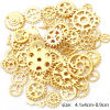 Picture of Zinc Based Alloy Steampunk Pendants Multicolor At Random Gear 4.1x4cm - 0.9cm Dia.