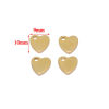 Picture of 304 Stainless Steel Valentine's Day Charms Multicolor Heart 10mm x 9mm