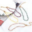 Imagen de Gema ( Natural ) Elegante Collar de Cuentas Chapado en Oro Multicolor Sección 40cm longitud, 1 Unidad