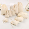 Picture of Cotton Drawstring Bags Rectangle White