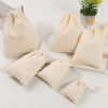 Picture of Cotton Drawstring Bags Rectangle White