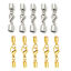 Picture of 304 Stainless Steel Cord End Caps Cylinder Multicolor With Lobster Claw Clasp