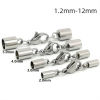Picture of 304 Stainless Steel Cord End Caps Cylinder Multicolor With Lobster Claw Clasp