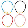 Picture of 304 Stainless Steel Cord End Caps Cylinder Multicolor With Lobster Claw Clasp