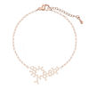 Imagen de 304 Acero Inoxidable Elegante Cable Cadena Cruz Collares Multicolor Célula 45cm longitud, 1 Unidad