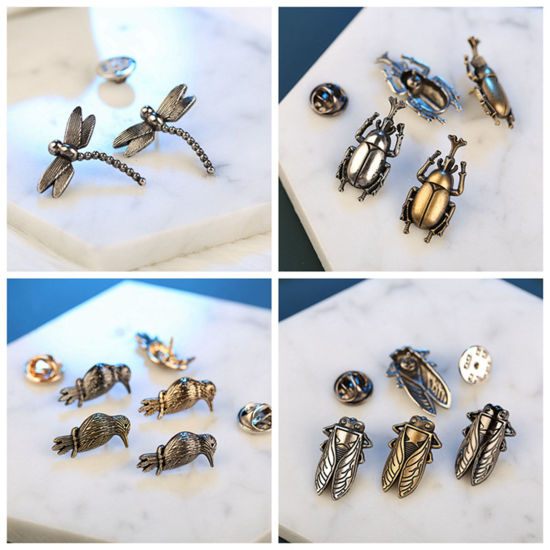 Imagen de Retro Pin Broches Tono Bronce 1 Unidad