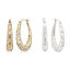 Picture of Ins Style Hoop Earrings Multicolor Hollow Flower
