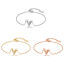 Picture of 304 Stainless Steel Stylish Bracelets Multicolor V-shaped 15cm(5 7/8") long