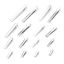 Picture of Iron Based Alloy Hair Clips Findings Silver Tone Rectangle Glue On