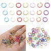 Imagen de 300 Unidades 10mm Diámetro, 1mm(18 gauge) Aluminio Abierto Argollas Multicolor Ronda