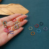 Imagen de 300 Unidades 10mm Diámetro, 1mm(18 gauge) Aluminio Abierto Argollas Multicolor Ronda