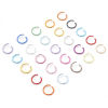 Imagen de 300 Unidades 10mm Diámetro, 1mm(18 gauge) Aluminio Abierto Argollas Multicolor Ronda