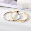 Picture of Brass Stylish Open Cuff Bangles Bracelets Evil Eye Multicolor Enamel 6cm Dia.